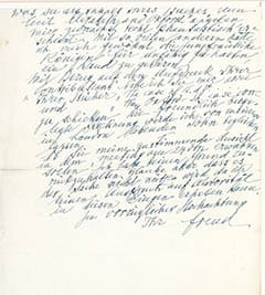 Letter from Freud to Percy Allen