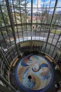 Rotunda of the Hannon Library of Southern Oregon University