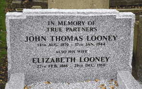  J. Thomas Looney memorial headstone