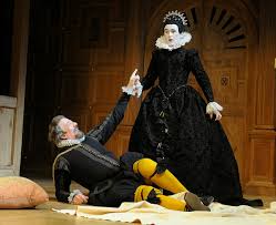 Malvolio and Mark Rylance as Olivia in William Shakespeare's "Twelfth Night"