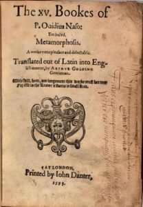 Ovid's Metamorphosis translation